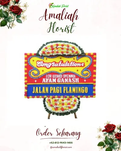 Bunga Papan Congratulation di Bebanden